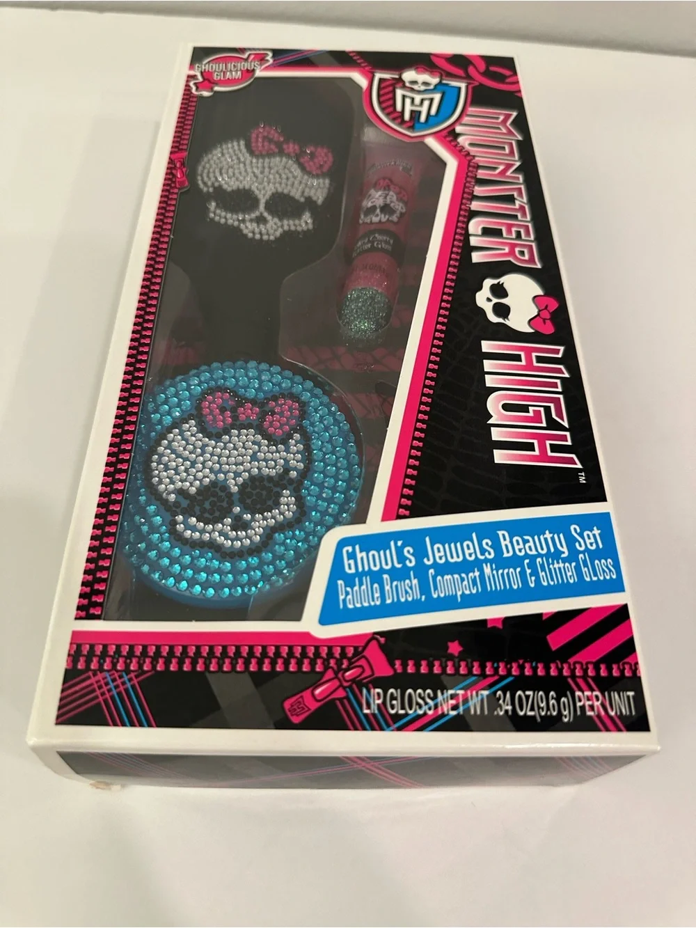 Monster High Real Hairbrush - Compact-Ghoul’s Jewels Beauty Set-Collectors Item